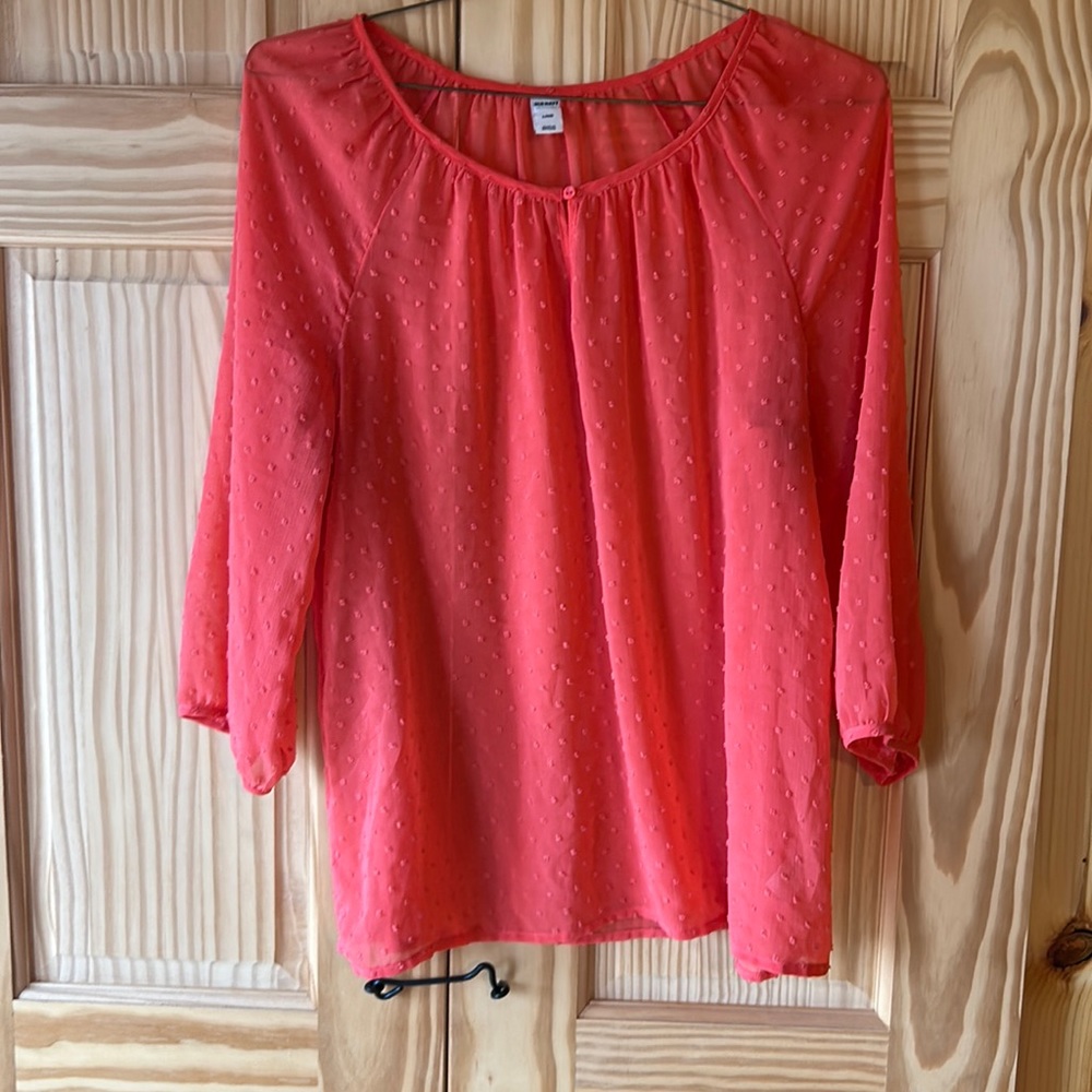 Coral Old Navy top